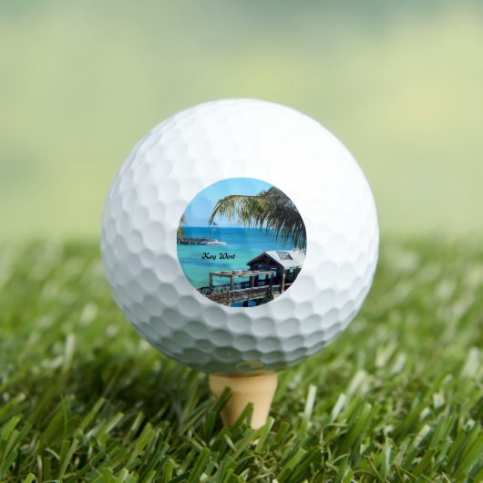 Beauful Key West, Florida, Golfballen (Insitu Shirt)