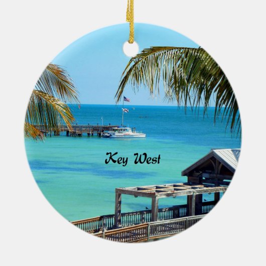 Beauful Key West, Florida Keramisch Ornament (Achterkant)