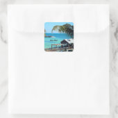 Beauful Key West, Florida Vierkante Sticker (Tas)
