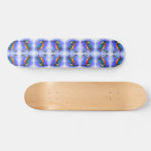 Beauful Kingfisher Bird - Migned Waterverf Persoonlijk Skateboard (Horizontaal)