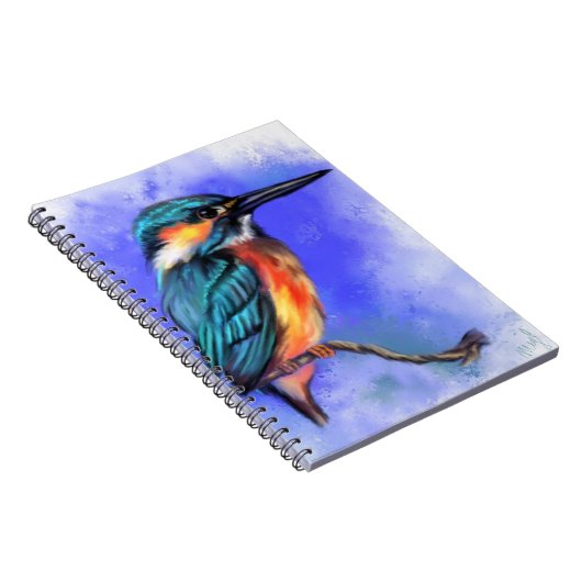 Beauful Kingfisher Bird Notitieboek (Rechterzijde)