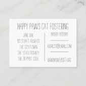Beauful Kitten Visitekaartje (Achterkant)