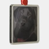 Beauful Labrador Retriever Metalen Ornament (Rechts)