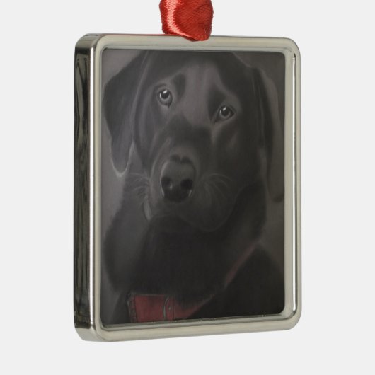 Beauful Labrador Retriever Metalen Ornament (Rechts)