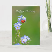 Beauful Ladybug Birthday Kaart (Voorkant)