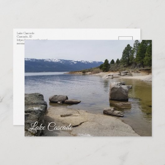 Beauful Lake Cascade Shoreline Briefkaart (Voorkant / Achterkant)