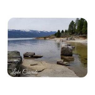 Beauful Lake Cascade Shoreline Magneet