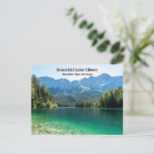 Beauful Lake Eibsee Bavarian Alps Duitsland Briefkaart (Staand voorkant)