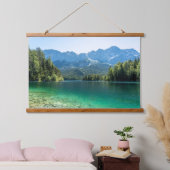 Beauful Lake Eibsee Bavarian Alps Duitsland Hangend Wandkleed (Slaapkamer)