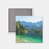 Beauful Lake Eibsee Bavarian Alps Duitsland Magneet (Voorkant / Achterkant)