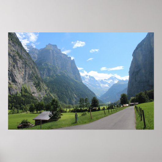 Beauful Lauterbrunnen Valley, Zwitserland Poster (Voorkant)