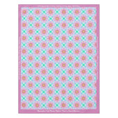 Beauful Lavender Flowers Floral Fractal Design Tafelkleed (Voorkant)