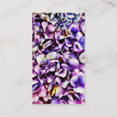 Beauful Lavender Paars Hydrangea Flower Petals Visitekaartje (Achterkant)