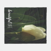Beauful Life Quote Daffodil Foto Fleece Deken (Voorkant (Horizontaal))