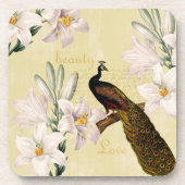 Beauful Lilies Peacock Drankjes Onderzetter (Voorkant)
