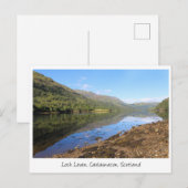 Beauful Loch Leven Uitzicht, Schotland Briefkaart (Voorkant / Achterkant)
