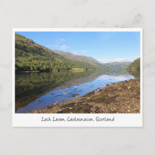 Beauful Loch Leven Uitzicht, Schotland Briefkaart