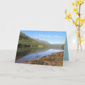 Beauful Loch Leven Uitzicht, Schotland Kaart (Gele Bloem)