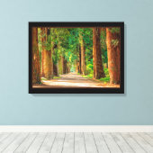 Beauful Magic Spring Forest Canvas Print (Insitu (Houten vloer))