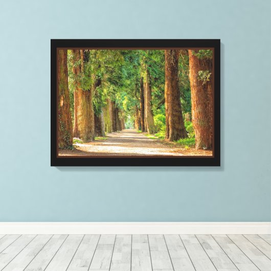 Beauful Magic Spring Forest Canvas Print (Insitu (Houten vloer))