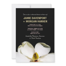 Beauful Magnolia Rehearsal Dinner Invite