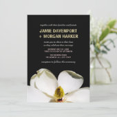 Beauful Magnolia Wedding Invite Kaart (Staand voorkant)