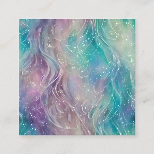 Beauful Majestic Pastel Earthy Lion Mane Planner Vierkante Visitekaartje (Voorkant)