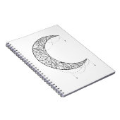 Beauful Mandala Moon Design Pattern Notitieboek (Rechterzijde)