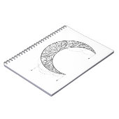 Beauful Mandala Moon Design Pattern Notitieboek (Linkerzijde)