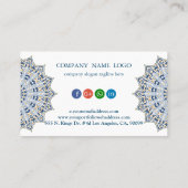 Beauful Mandala Social Media Blogger Visitekaartje (Achterkant)