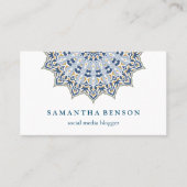 Beauful Mandala Social Media Blogger Visitekaartje (Voorkant)