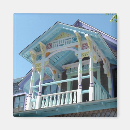 Beauful Marthas Vineyard Victoriaans House Magnet (Voorkant)