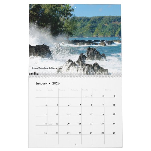 Beauful Maui Calendar Kalender (Jan 2026)