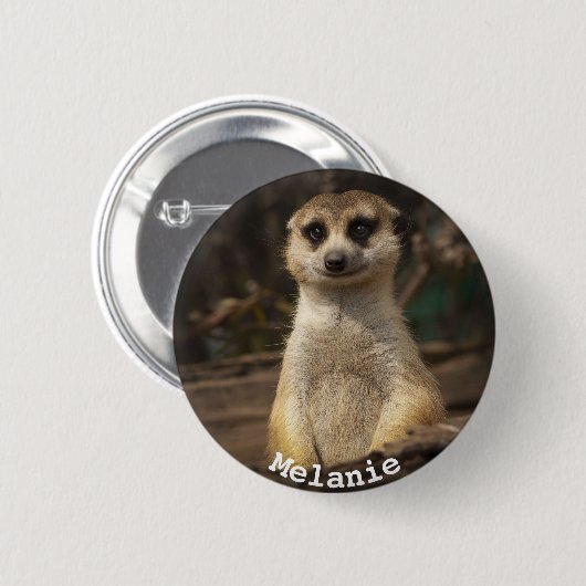Beauful Meerkat Ronde Button 5,7 Cm (Voorkant /achterkant)