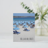 Beauful Mellieha Bay Sand Beach Scene Malta Briefkaart (Staand voorkant)