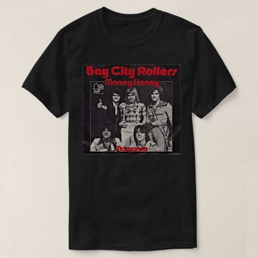 Beauful Model Band Bay City Rollers Music Rock T-shirt (Design voorkant)