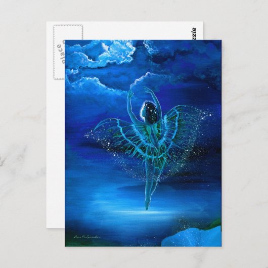 Beauful Moondance Fairy Briefkaart (Voorkant / Achterkant)