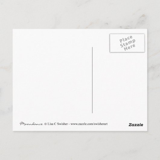 Beauful Moondance Fairy Briefkaart (Achterkant)