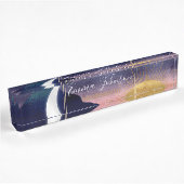 Beauful Mountain River Moon Sunset Design Naambordje