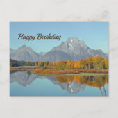 Beauful Mountains Autumn Birthday Briefkaart (Voorkant)