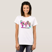 Beauful Multicolor Wereldkaart Photo Collage T-shirt (Voorkant volledig)