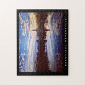 Beauful Naperville - Lake Reflection op Sunset Legpuzzel (Verticaal)