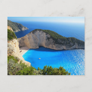 Beauful Navagio Beach, Griekenland Briefkaart