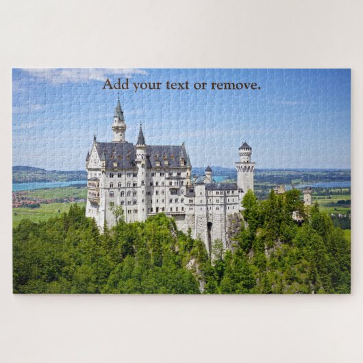 Beauful Neuschwanstein Castle, Beieren, Duitsland; Legpuzzel (Horizontaal)