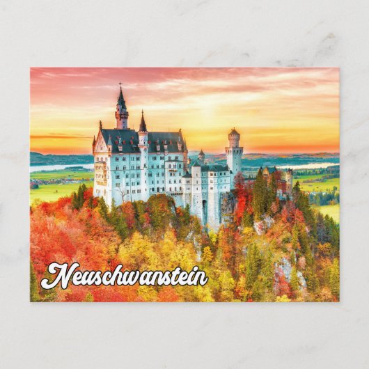 Beauful Neuschwanstein Castle, Duitsland Briefkaart (Voorkant)
