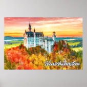 Beauful Neuschwanstein Castle, Duitsland Poster (Voorkant)
