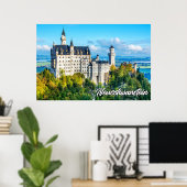 Beauful Neuschwanstein Castle, Duitsland Poster (Thuiskantoor)