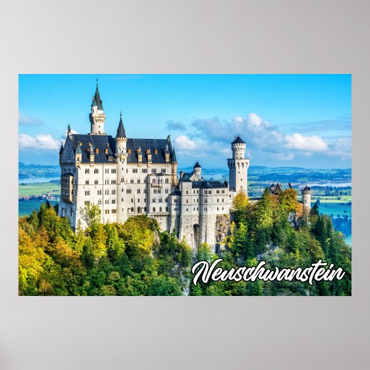 Beauful Neuschwanstein Castle, Duitsland Poster (Voorkant)