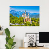 Beauful Neuschwanstein Castle, Duitsland Poster (Thuiskantoor)