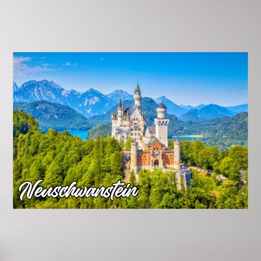 Beauful Neuschwanstein Castle, Duitsland Poster (Voorkant)